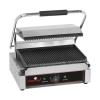 Gril de contact Sologrande - H 19,3 x 41 x 32 CM - 19 KG - 220 - 240 V - 2200 W - Fonte - Nervuré - +50°C / +300°C - Caterchef - 688405
