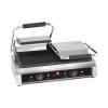 Gril de contact Duettocompact - H 19,3 x 56,6 x 32 CM - 28 KG - 3600 W - Fonte - Nervuré - +50°C / +300°C - Caterchef - 688415
