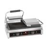 Contactgrill Duettocompact - H 19.3 x 56.6 x 32 CM - 28 KG - 220-240 V - 3600 W - Gietijzer - Geribbeld / Glad - +50°C / +300°C - Caterchef - 688420