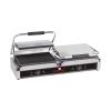 Grille de contact Duettogrande - H 19,3 x 84 x 32 CM - 33 KG - Sans - Prise V - 2200 W - Fonte - Nervurée - +50°C / +300°C - Caterchef - 688425