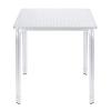 Table de patio empilable - Argentée - H 74 x L 70 x P 70 cm - G-Line