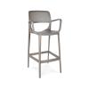 Tabouret de bar Terrace Milan - Accoudoir - Cappuccino - Plastique - G-Line