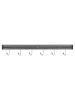 Aimant pour couteaux - 6 crochets - Noir - Polypropylène - L 62,5 cm - G-Line
