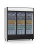 Réfrigérateur - 1 366 litres - 3 portes - Porte vitrée - Ventilé - Argent - G-Line