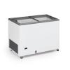 Glacière - Couvercle coulissant en verre - 300 litres - Blanche - 230 V - G-Line