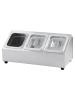 Porte-conteneurs GN - 3 x 1/6 GN - Acier inoxydable - G-Line