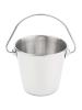 Seau Mini - 0,4 litre - acier inoxydable - Ø 9,5 x H 9,5 CM - G-Line
