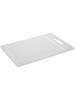 Planche à découper - Rainure à jus - Anneau de suspension - Blanche - Plastique - L 29,5 x P 21,7 cm - G-Line