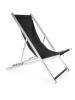 Chaise de plage Sol - Empilable - Noir - Aluminium - G-Line