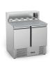 Etabli à pizza - 2 portes - 240 L - inox - 230V - H 107,5 x L 90 x P 70 CM - G-Line