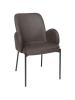 Chaise - Jans - Microfibre - Anthracite - Ligne G
