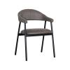 Chaise - Amalia - Micro daim - Anthracite - Ligne G