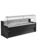 Comptoir réfrigéré Roman - 150 CM - Vitre droite - 320W - 230V - Noir - Diamant - RO15/B5-R2