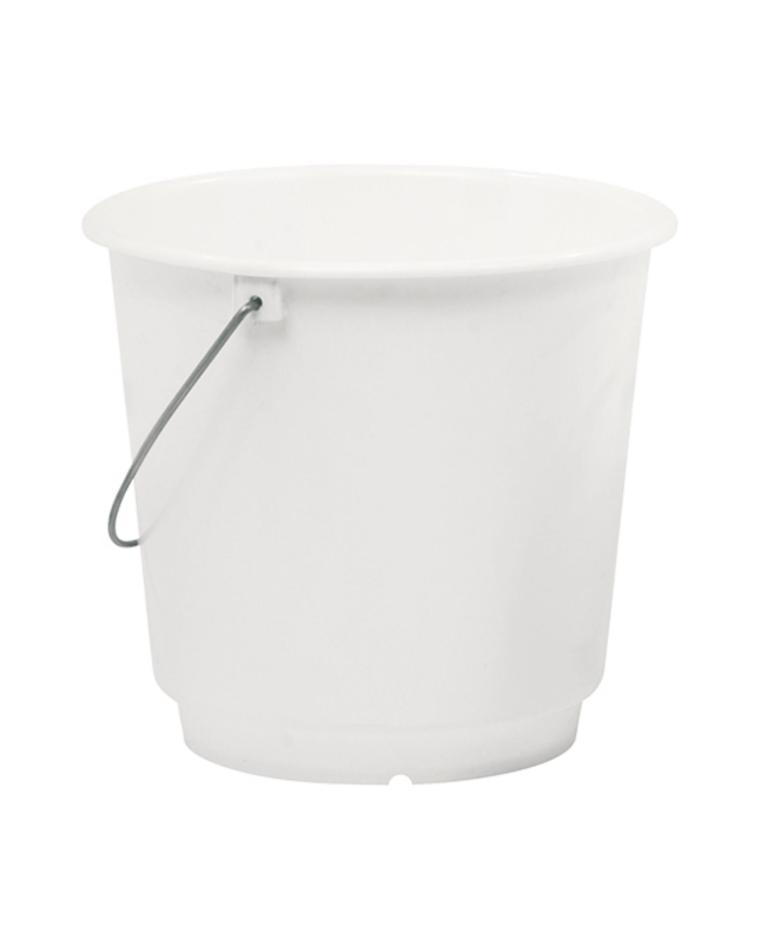 Seau - H 30.5 CM - 0.683 KG - Ø34 CM - Polypropylène - Blanc - 15 Litres - Denox - 600022