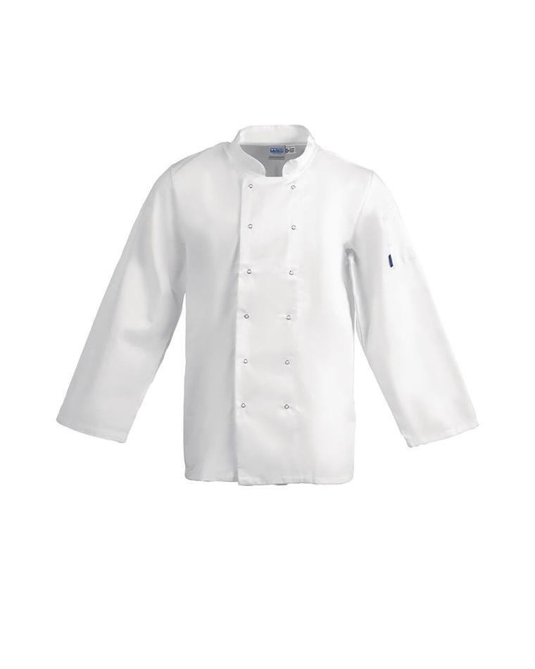 Veste de Chef - Unisexe - Blanc - Polyester/Coton - Vêtements de Chefs Blancs - A134