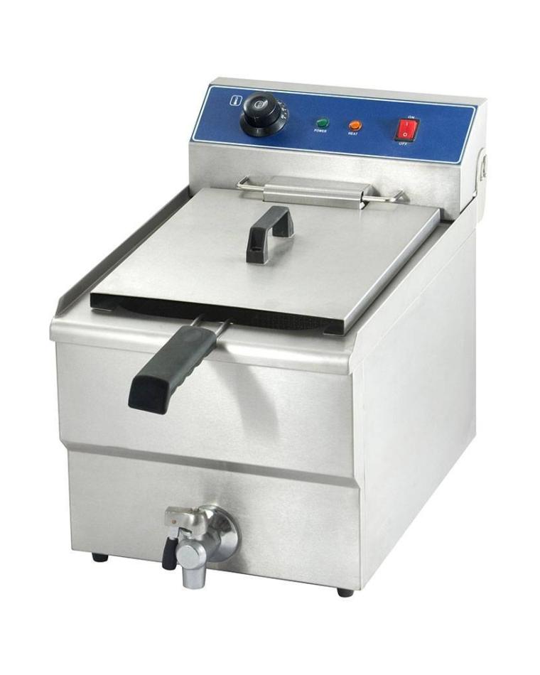 Friteuse - Electrique - Modèle de table - Vanne de vidange - 10 L - 400V - G-Line