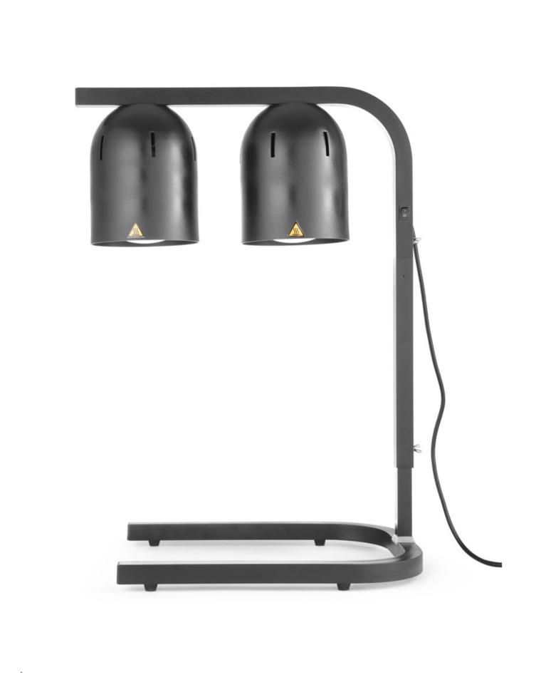 Pont thermique - 500W - Noir - Aluminium - 2 Lampes - G-Line