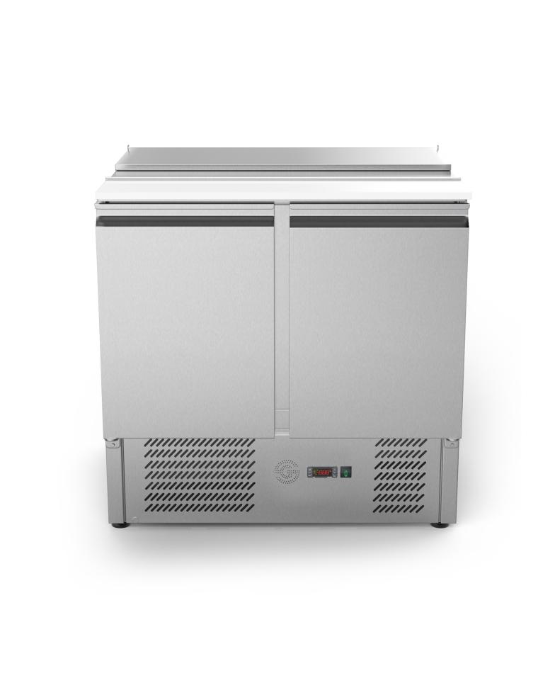 Saladette - 2 portes - H 87,5 x 90 x 70 CM - 240 Litres - Inox - G-Line