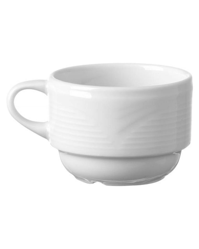 Tasse à Cappuccino Karizma - Porcelaine Blanche - 230ml