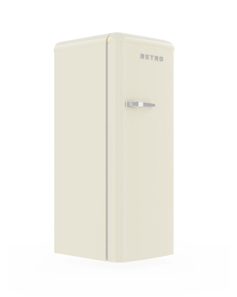 Réfrigérateur Rétro - Avec Congélateur - 194/24 Litres - Modèle Vertical - Crème - G-Line