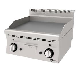 Bakplaat - Gas - Glad - Tafelmodel - RVS - B 60 CM - G600 Line - G-Line