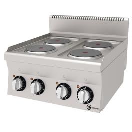 Kooktafel - 4 Zones - Elektrisch - RVS - 400V - B 60 CM - G600 Line - G-Line