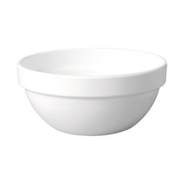 Plat de service - H 5,5 CM - 0,1 KG - Ø12 CM - Mélamine - Blanc - 0,25 Litre - 060011