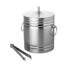 Seau à glaçons - H 21,5 CM - 1,35 KG - Ø15,5 CM - acier inoxydable - 2 litres - 062002