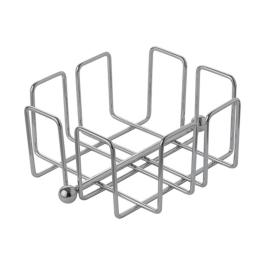 Servet Standaard - H 6.5 x 14 x 14 CM - 0.223 KG - Verchroomd - 130175