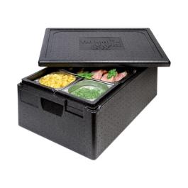 Thermobox - 1/1 GN - 39 litres - H 28 x 60 x 40 CM - Polypropylène - Noir - Thermo Future Box - 235003