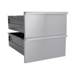 Kit tiroirs - H 40 x 40 x 54 CM - 9 KG - acier inoxydable - 316072