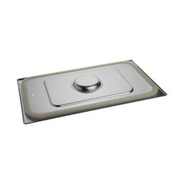 Deksel Gastronorm - 1/1 GN - 53 x 32.5 CM - RVS - Met Siliconen Afdichtrand - Caterchef - 953515