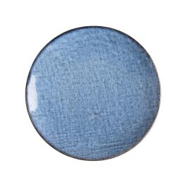 Assiette - 6 pièces - Bleu - Porcelaine - Ø 23 x H 2.2 CM - Olympia