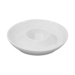 Eierdopje Vaste Schotel - Ø 10.5 CM - Wit - Porselein - Emga