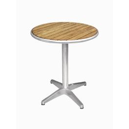 Table - Gris - Ø 60 x H 72 CM - Aluminium/Frêne - Bolero - U428