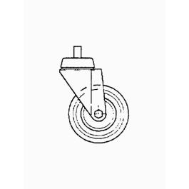 Roue - 700 Line - Non freinée - Acier inoxydable - Diamant - A77/1RS