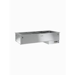 Bain-marie - Encastrable - H 38 x 80 x 70 CM - 2 x GN 1/1 - Diamant - DPA/BM08