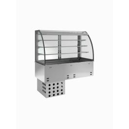 Open uitstal vitrine - Kuipelement - 3 Niveaus - Gekoeld - Geventileerd - 4 x 1/1 GN - Diamond - DPA/RVA315