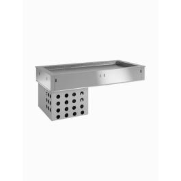Elément supérieur réfrigéré - 144,5 x 70 x 57 CM - Ventilé - 4 x GN 1/1 - Diamant - DPA/TRV15