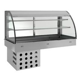 Gesloten uitstal vitrine - Kuipelement - 2 Niveaus - Gekoeld - Geventileerd - Diamond - DPA/TVA218
