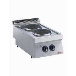 Cuisinière - Electrique - 2 Plaques - Ø23 CM - Modèle Table - Diamant - E17/2P4T-N