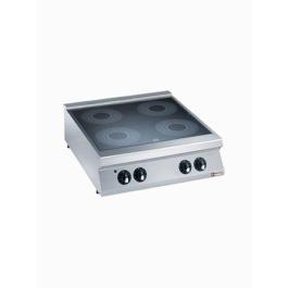 Fornuis - 2200 Line - Vitokeramisch - 4 kookzones - 80 CM - Diamond - E22/4VC8T-N-