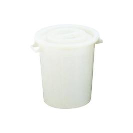 Conteneur alimentaire - H 64 CM - 5 KG - Ø46.5 CM - polyéthylène - Blanc - 75 Litre - Standard - 956002