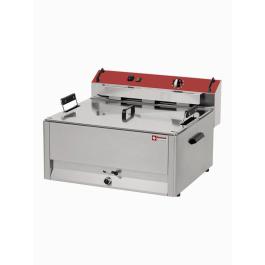 Friteuse - 30 Litres - Robinet de vidange - H 37 x 65 x 67 CM - 400V - Diamant - F30E/D
