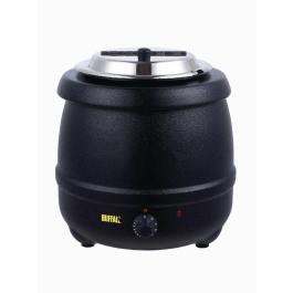 Marmite à soupe - 10 Litres - Noir - Ø 34,5 x H 36 CM - 230 V - Buffalo - L715