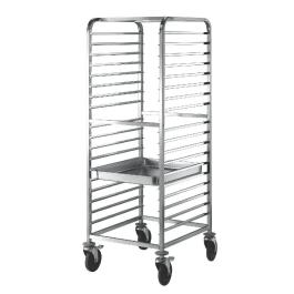 Regaalwagen - 20 x 2/1 GN - Acier Inoxydable - Diamant - CG220/B