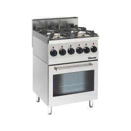 Cuisinière à gaz - Four électrique - 4 feux - Bartscher - 1315563