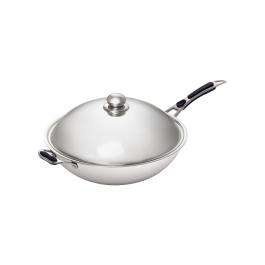 Poêle wok - Ø36 CM - inox - Bartscher - 105981