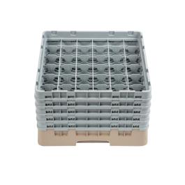 Panier lave-vaisselle - 36 compartiments - Beige - H 30,8 x 50 x 50 CM - Polypropylène - Cambro - DW559
