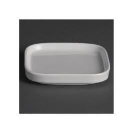 Plat Amuse - 12 pièces - H 1.5 x 9.3 x 9.3 CM - Porcelaine - Olympia - Y140